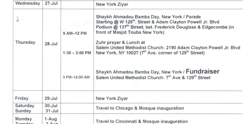 Journées Culturelles Islamiques Aux États Unis : 