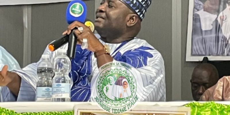 Gamou du centenaire de Cheikh Elhadji Malick Sy organisé par la cellule de la jeunesse Tidiania à Verone en Italie
