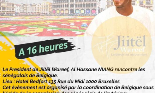 M. Al Hassane Niang, leader emblématique de Jiitel Wareef va à la rencontre les Sénégalais de Belgique