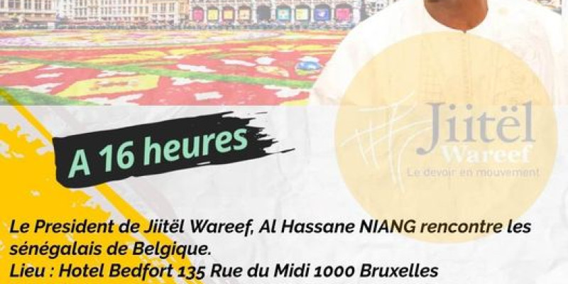 M. Al Hassane Niang, leader emblématique de Jiitel Wareef va à la rencontre les Sénégalais de Belgique