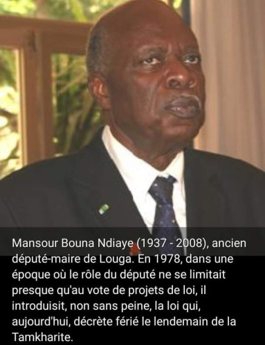 Par Devoir de mémoire  rendons un vibrant hommage à  MANSOUR BOUNA NDIAYE. Que son exemple serve  de modèle aux  députés nouvellement élus. 